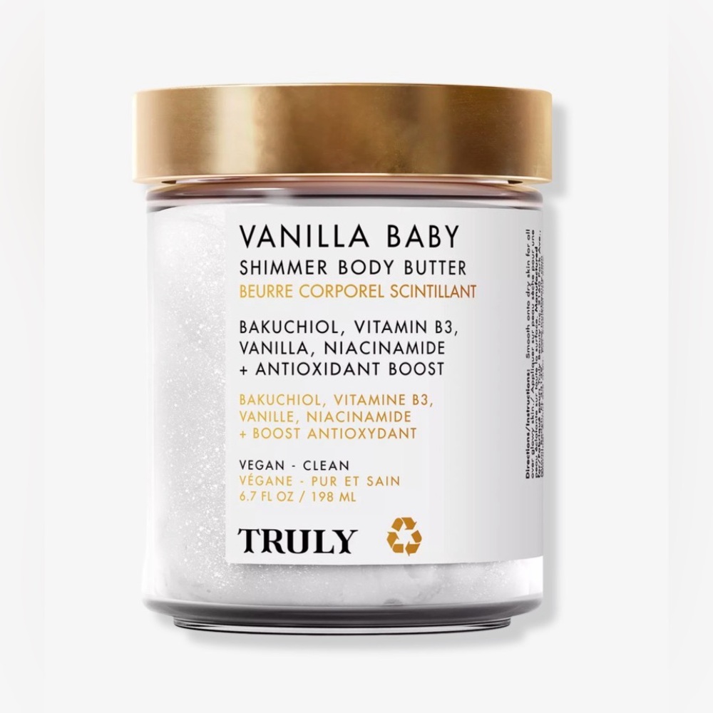 Truly Vanilla Baby Shimmer Body Butter - 6.7 Fl oz/198ml 💕